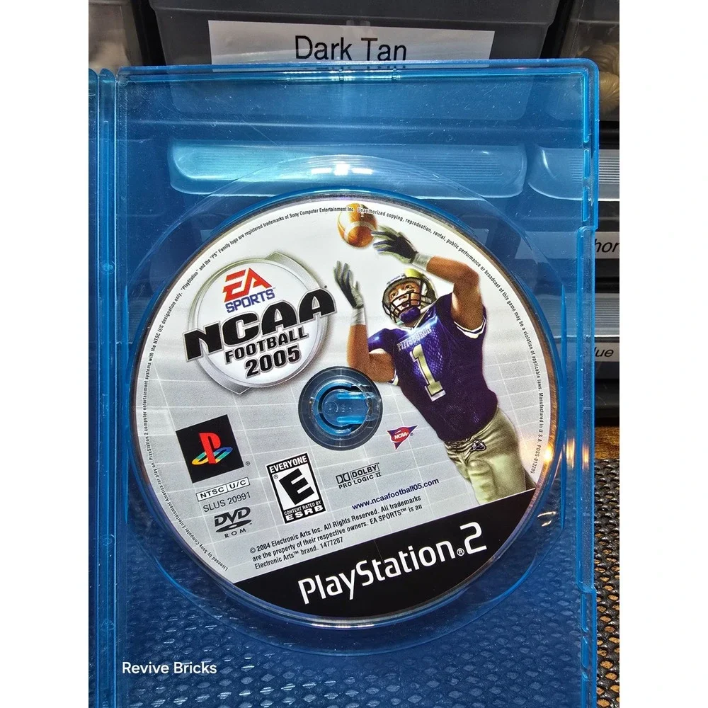 NCAA Football 2005 (Sony PlayStation 2 PS2, 2004) Game and Manual Tested Working